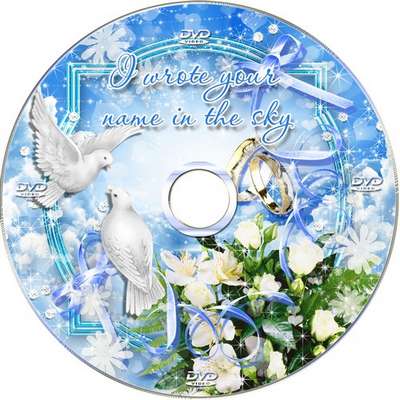Wedding set of covers and blowing on the disc-I love you so mach Wedding set of covers and blowing on the disc-I love you so mach