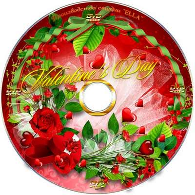 Romantic set for Valentine's day - blowing,DVD cover template and calendar for 2012-You whisper softly of love