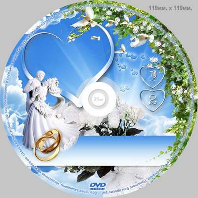 Wedding set - a Frame for photo, covering DVD, disk VDV - a Country love and happiness Wedding set - a Frame for photo, covering DVD, disk VDV - a Country love and happiness