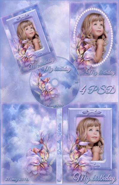 DVD cover template – My birthday
