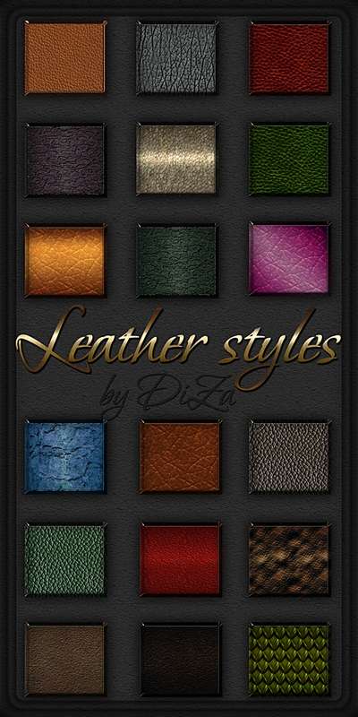 Leather photoshop Styles - 53