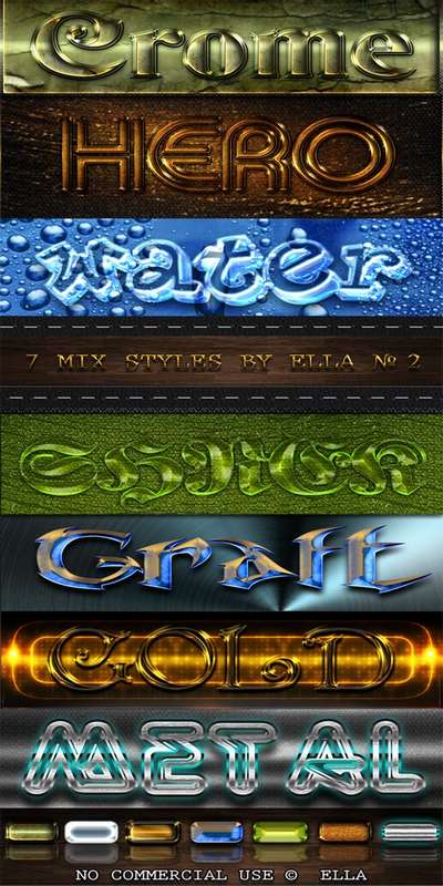 7 Mix photoshop styles for design in Photoshop by ELLA - № 2