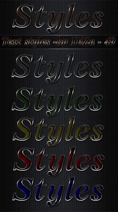 Text photoshop styles - 49