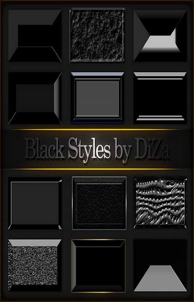 Black styles for Photoshop