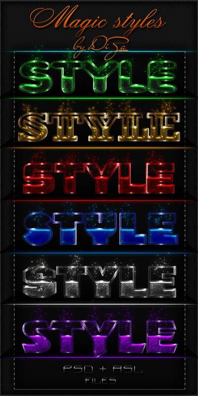 Photoshop Magic styles