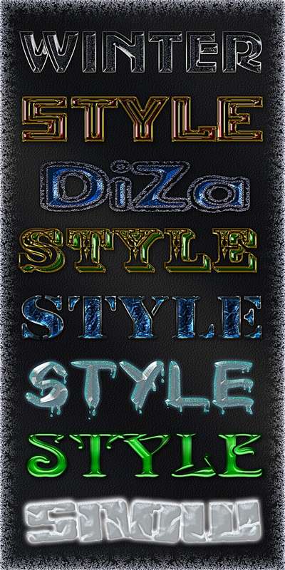 Winter photoshop styles - 2