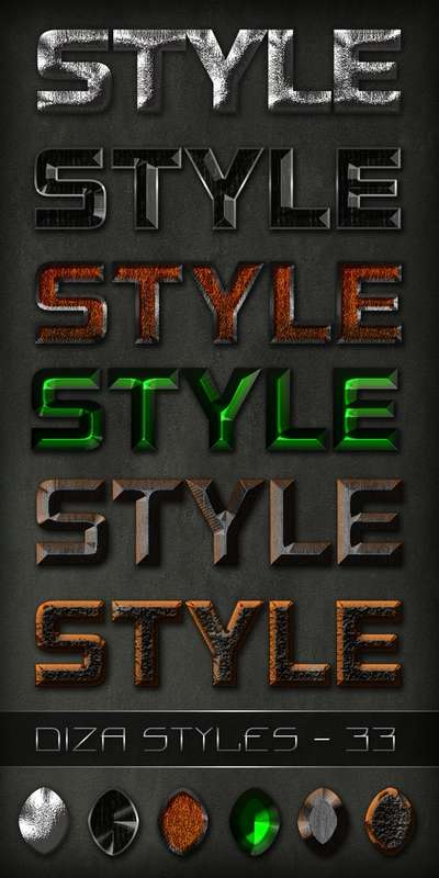 Text photoshop variety styles - 33