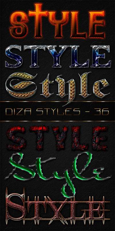 Text photoshop styles - 36