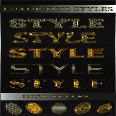 Luxurious photoshop styles Luxurious photoshop styles