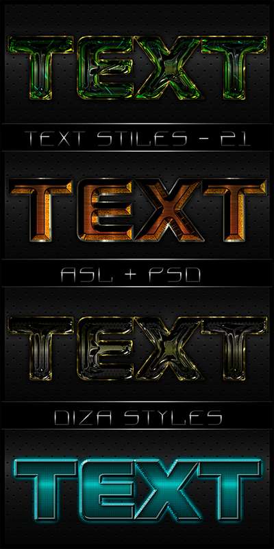 Text photoshop styles - 21