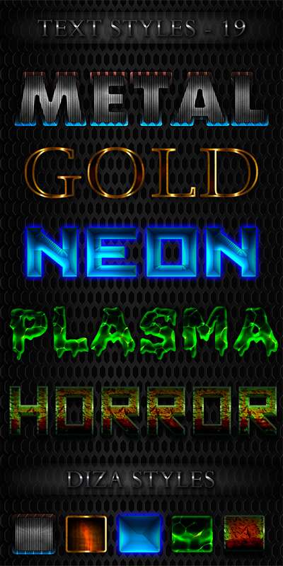 Text photoshop variety styles by DiZa - 19