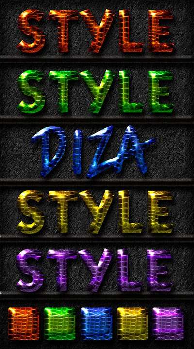 Text photoshop convex styles by Diza - 10