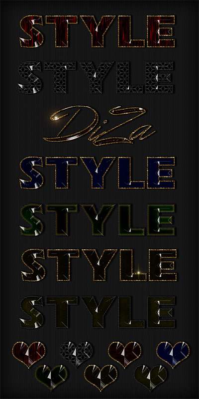 Text photoshop jewel styles by DiZa-14