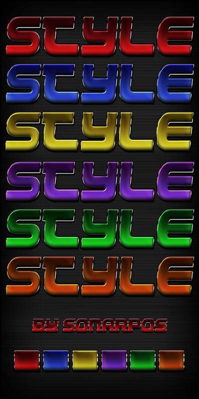 Sonarpos photoshop color styles 15 Sonarpos photoshop color styles 15