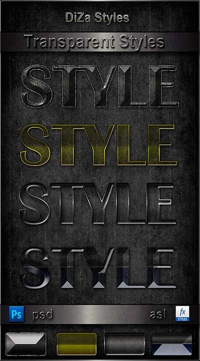 Transparent photoshop styles Transparent photoshop styles