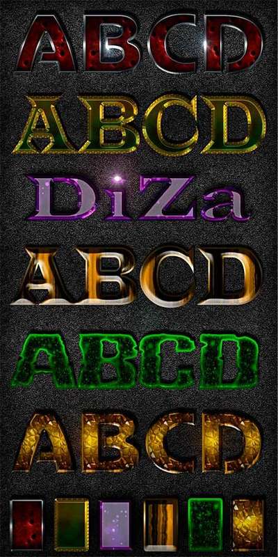 Text photoshop styles by Diza - 4 Text photoshop styles by Diza - 4