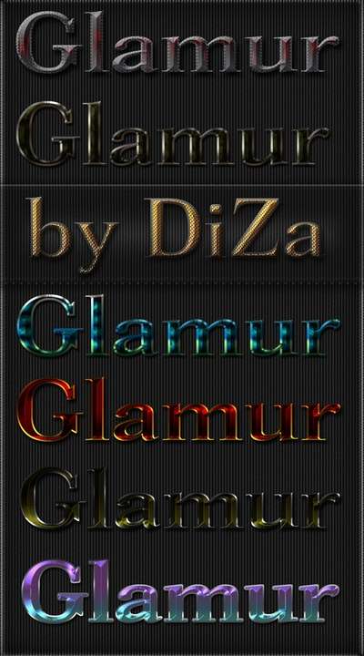 Glamur photoshop styles