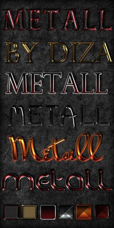 Color metall photoshop styles