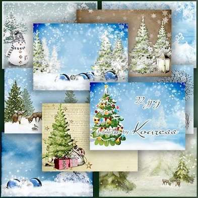 Winter New Year backgrounds JPG