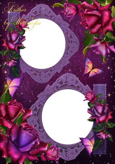 Free PSD Frame for Photoshop Aroma of beautiful roses - Free download Free PSD Frame for Photoshop Aroma of beautiful roses - Free download