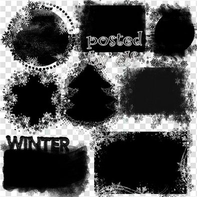 Christmas photo mask png , winter photo mask png for photoshop - Free download