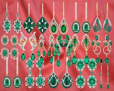 Free psd images jewelry with emerald psd - Free download