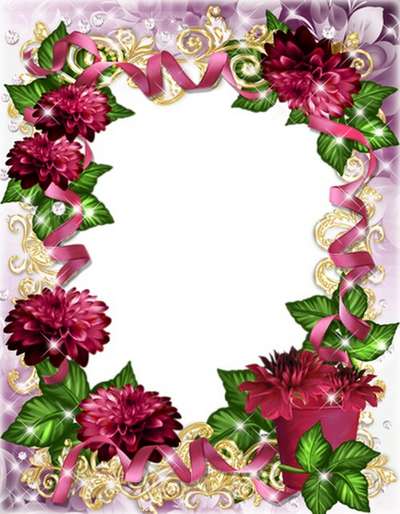 Flower Frame-I'll will give chrysanthemum Flower Frame-I'll will give chrysanthemum