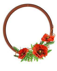 Wooden 4 PNG photo frames-cutouts with flowers for photoshop Wooden 4 PNG photo frames-cutouts with flowers for photoshop