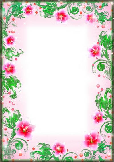 Photo frame PSD & PNG - Among the soft pink flowers Photo frame PSD & PNG - Among the soft pink flowers