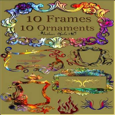 10 Ornate frames и 10 ornaments
