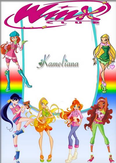 Children's frame with princesses of the MF "Winx"-2 "Winx" -2 Children's frame with princesses of the MF "Winx"-2 "Winx" -2