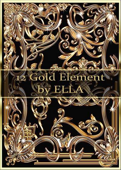 Golden swirls and spots for your art in photoshop Golden swirls and spots for your art in photoshop