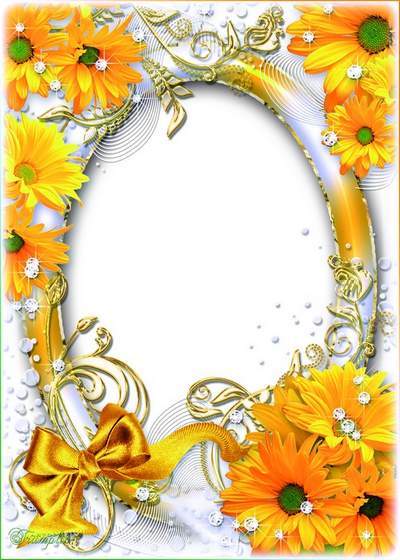 Flower frame for photo - Today in the home summer weather Flower frame for photo - Today in the home summer weather