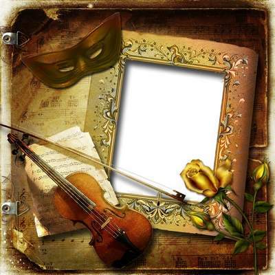 PSD source - Roses, violin, mask PSD source - Roses, violin, mask