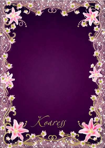Photo frame - Glamorous sheen and softness of pink flowers Photo frame - Glamorous sheen and softness of pink flowers
