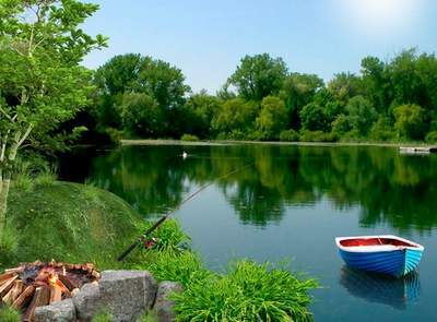 PSD template - Two banks of a river