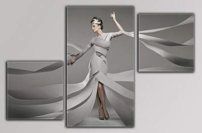 Polyptych in the PSD for Photoshop - Sushi and rolls feast for the eyes