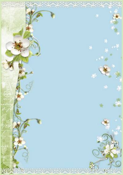 Romantic framework for a photo with spring flowers - If you live in the heart love Romantic framework for a photo with spring flowers - If you live in the heart love