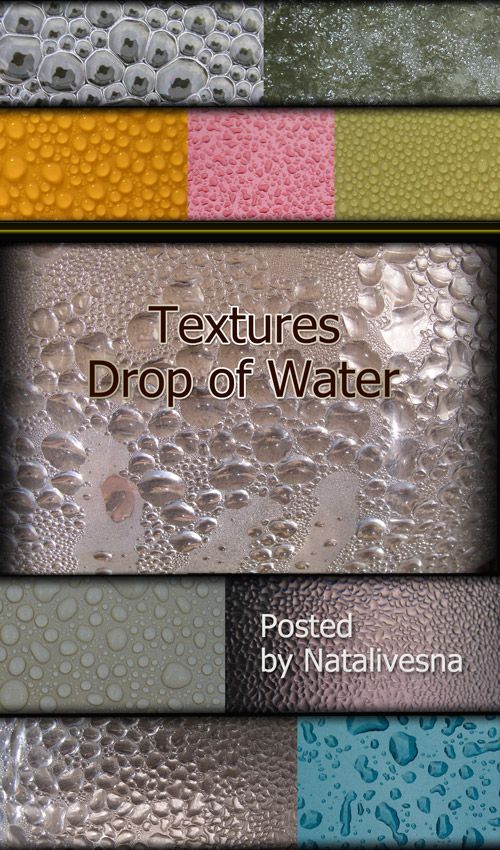 Water Drops - Photoshop Textures, 29 JPEG, 2560x1800 px ( free textures, free download )