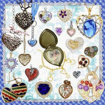 Clipart PNG Images Heart - 140 PNG Hearts, jewelry on a transparent background
