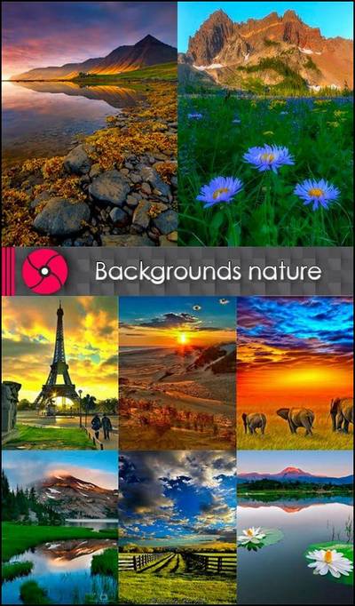 Fantastic nature, Backgrounds for Photoshop