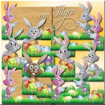 Free psd Clipart Easter download - Easter presents