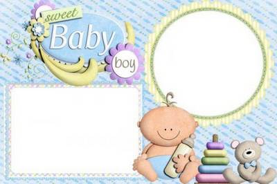 Our sweet baby - baby boy photo frame png free download ...