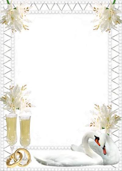 Free wedding photo frame template Two loving hearts free download