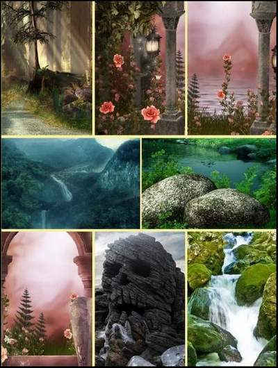 Collage Backgrounds 100 JPG, ~ 1200x1605 px, download