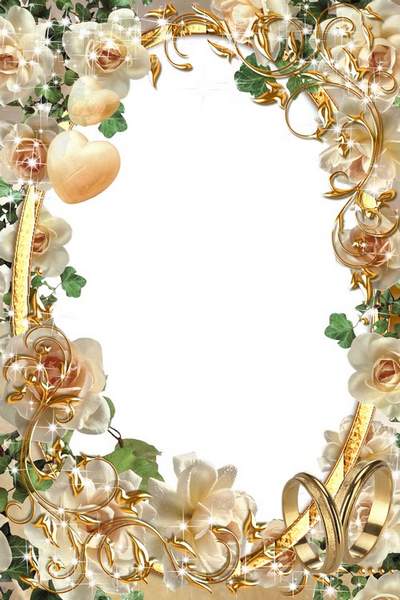 Two wedding frame for the photo - Tea roses Two wedding frame for the photo - Tea roses