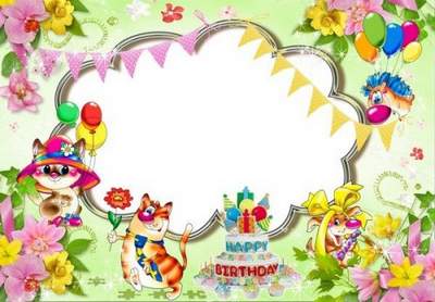 kids birthday frames