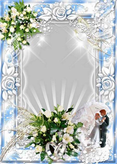 Wedding frame for photo - Touch to enchant - a bouquets of the humid ...