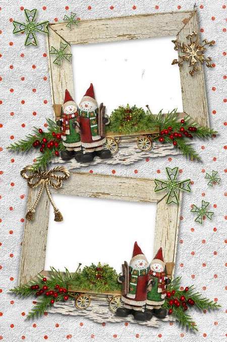 Christmas Photoframe for 2 photos Christmas Photoframe for 2 photos