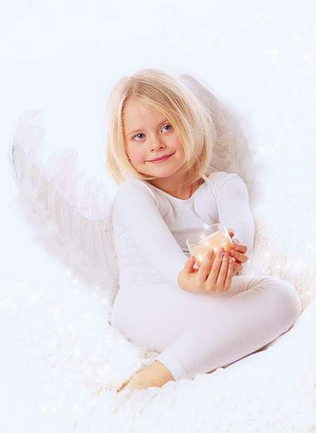 Free Child's psd template - Little Angel